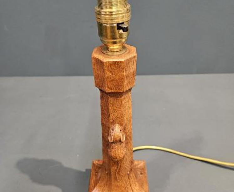1950's Thompson of Kilburn Mouseman Table Lamp - Image 6