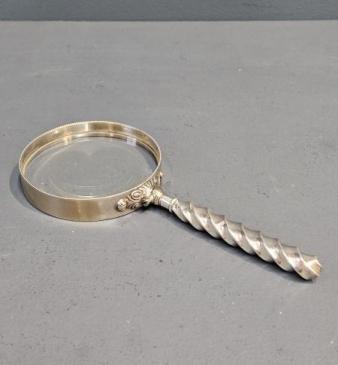 Victorian Silver Magnifying Glass 