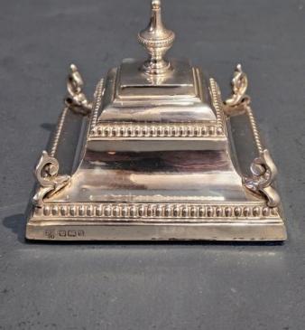 Edwardian Silver Inkwell 