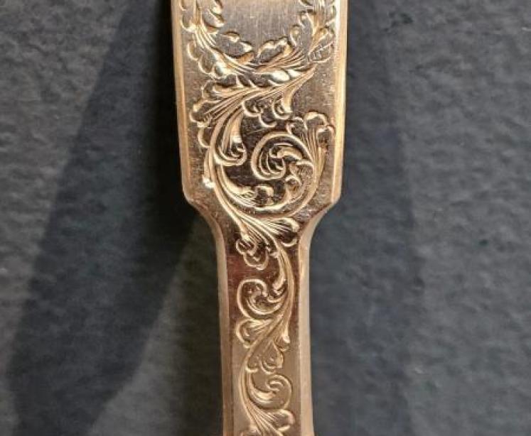 Early Victorian Silver Caddy Spoon - Image 3