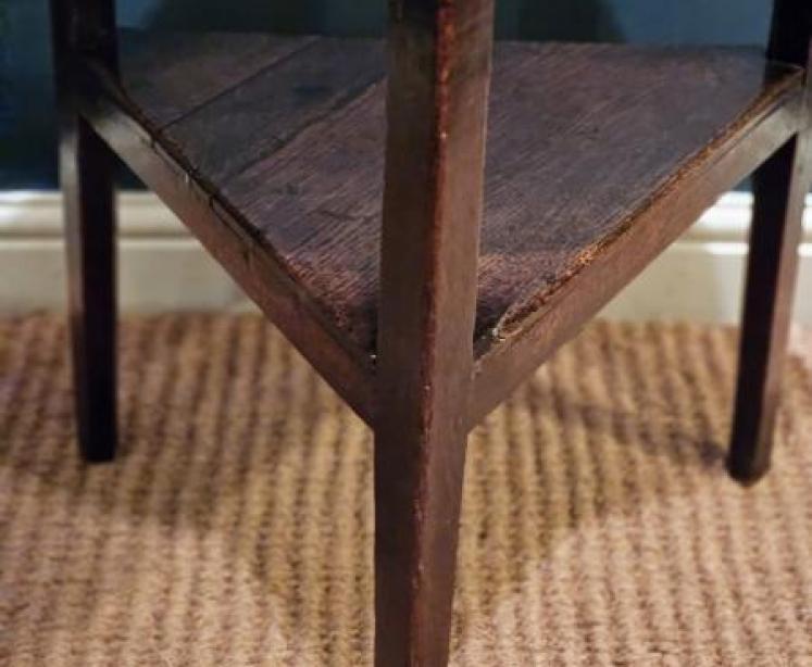 George III Oak Cricket Table - Image 2