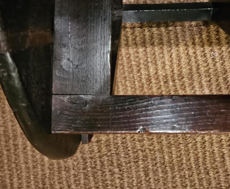 George III Oak Cricket Table - Image 4