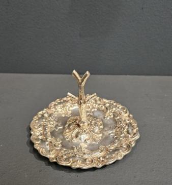 Edwardian Silver Ring Tree and Pin Tray
