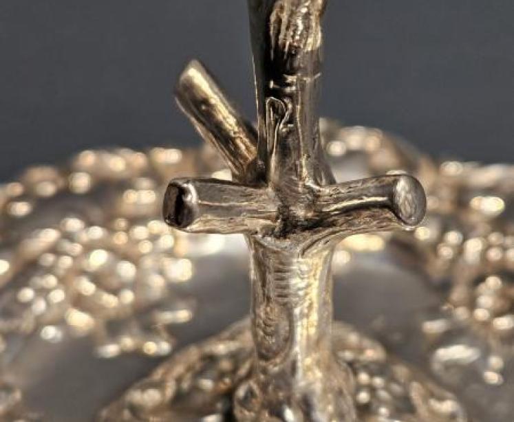 Edwardian Silver Ring Tree and Pin Tray - Image 6