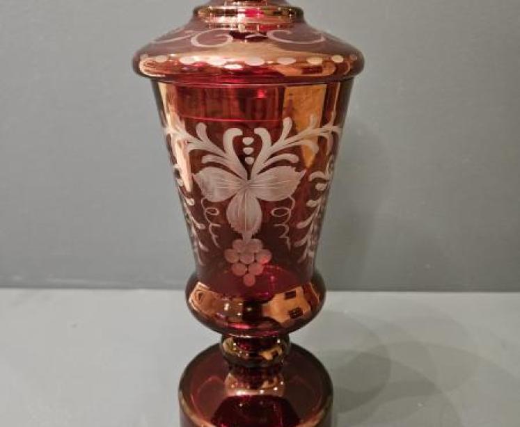 Three Pieces of Victorian Bohemian Glass - Image 5