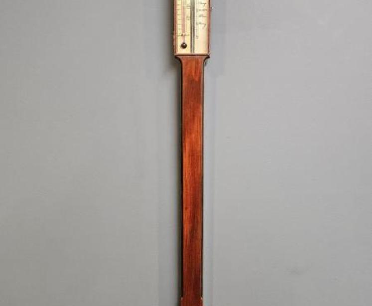 Late Victorian Mahogany Stick Barometer - Image 1