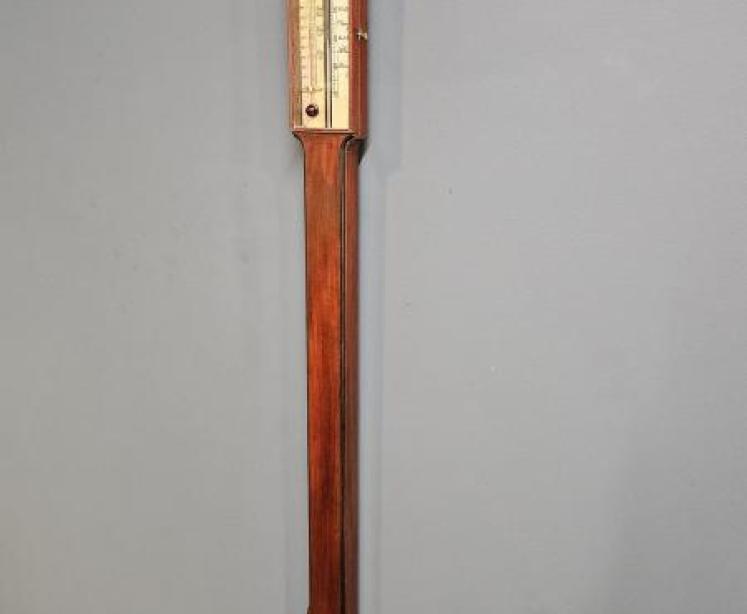 Late Victorian Mahogany Stick Barometer - Image 4