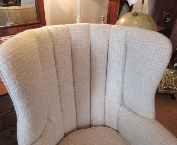 Superb Mid Victorian Barrel Back Wing Armchair - Image 3
