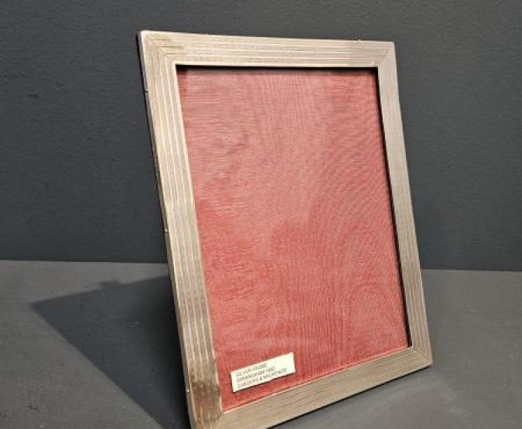 Engine Turned Silver Photo Frame - Image 3