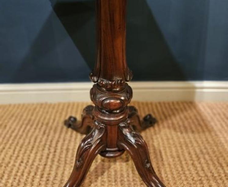 Superb Victorian Parquetry Walnut Snap Top Table - Image 3