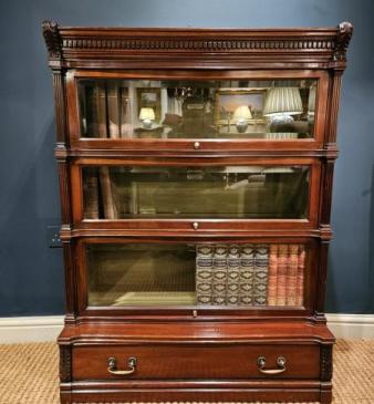 Outstanding Mahogany Globe Wernicke Bookcase