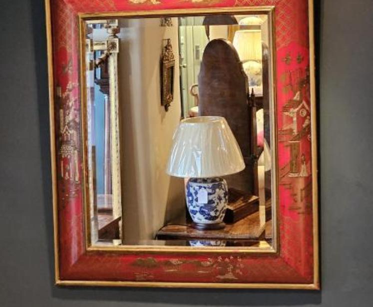 Edwardian Chinoiserie Framed Mirror  - Image 5