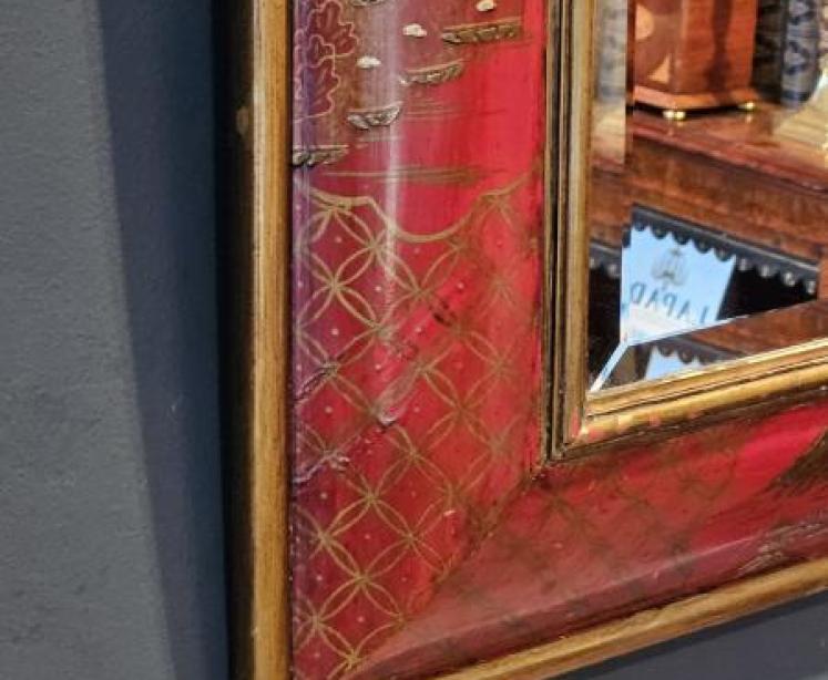 Edwardian Chinoiserie Framed Mirror  - Image 6