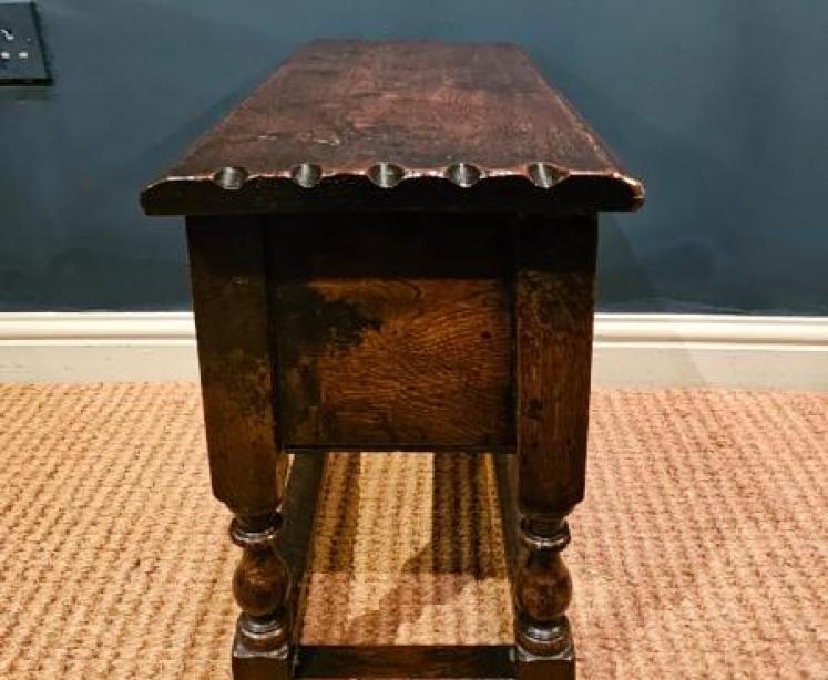 George III Oak Box Stool  - Image 4