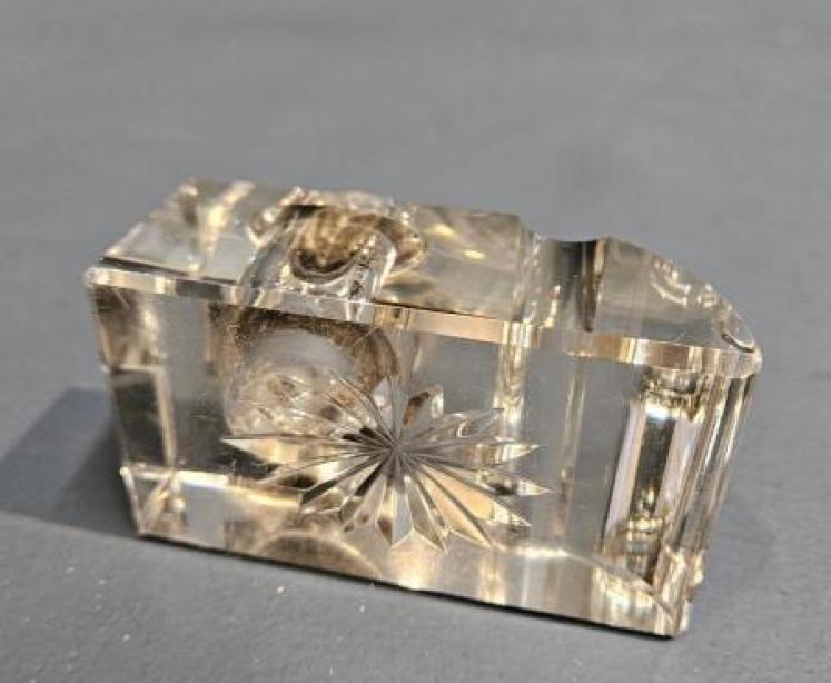 Victorian Silver and Crystal Pen and Ink Stand - Image 7