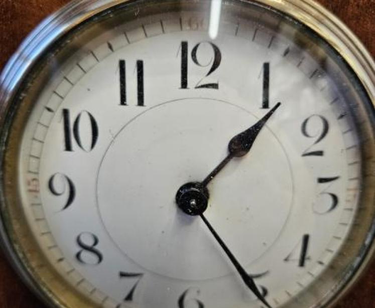 Superb Art Nouveau Inlaid Mantel Clock  - Image 6