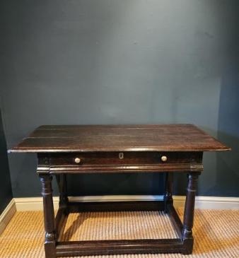 James II Oak Side Table