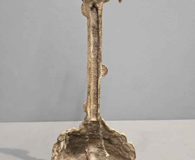 Victorian Brass Flower Basket Door Stop - Image 5