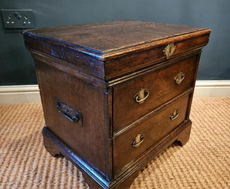 George I Oak Box Coffer - Image 3