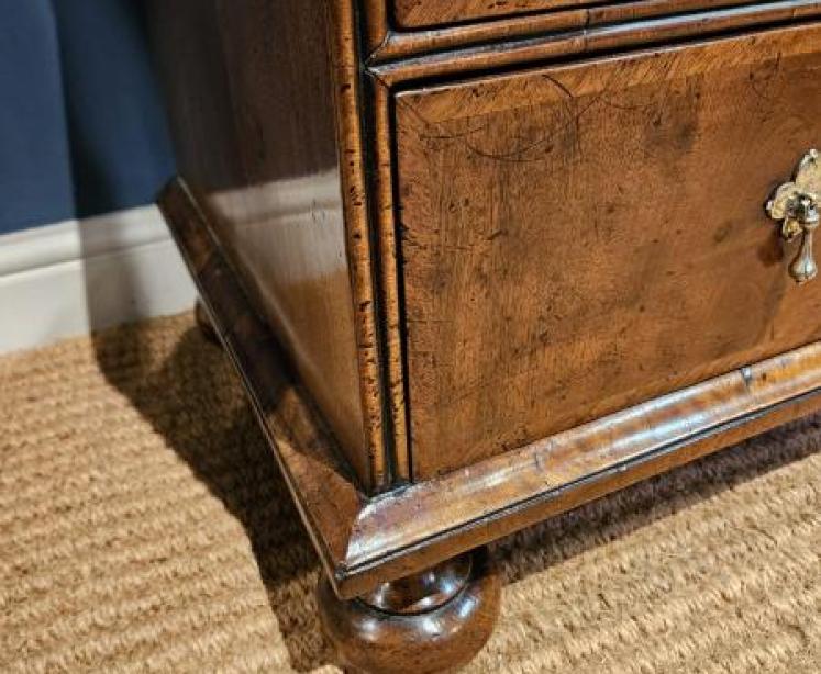 Small Proportioned William and Mary Walnut Escritoire - Image 7