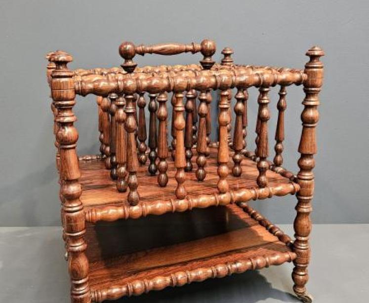 William IV Rosewood Canterbury or Magazine Stand - Image 3