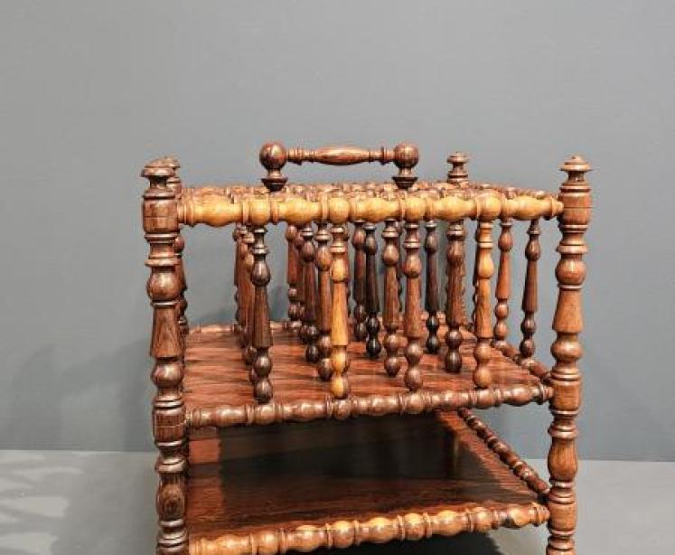 William IV Rosewood Canterbury or Magazine Stand - Image 7