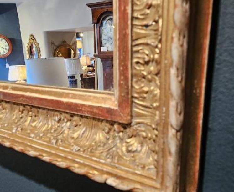 Early Victorian Timber Gilt Triple Arch Mirror - Image 6
