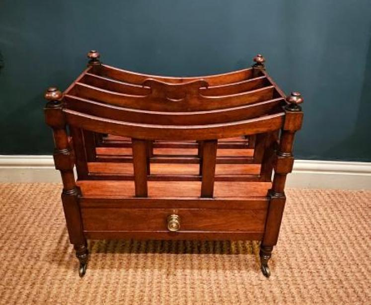 Early Victorian Mahogany Canterbury - Image 1