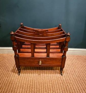 Early Victorian Mahogany Canterbury