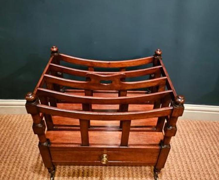 Early Victorian Mahogany Canterbury - Image 2
