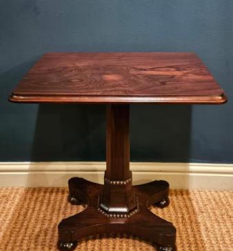 William IV Rosewood Lamp or Occasional Table