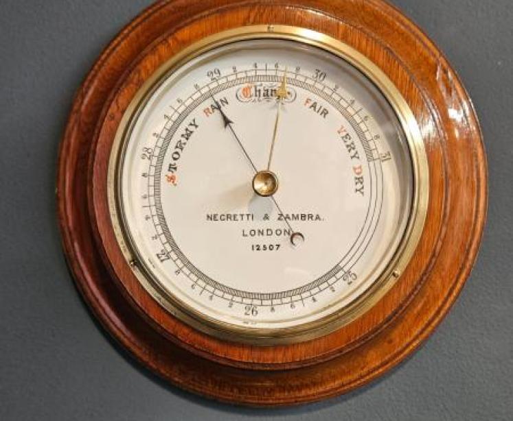 Negretti & Zambra Oak Cased Barometer - Image 1
