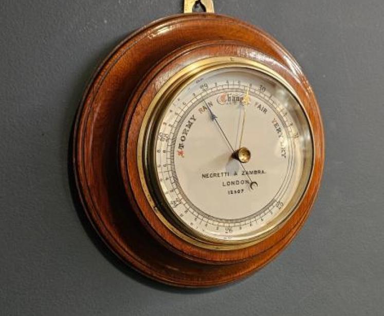 Negretti & Zambra Oak Cased Barometer - Image 6