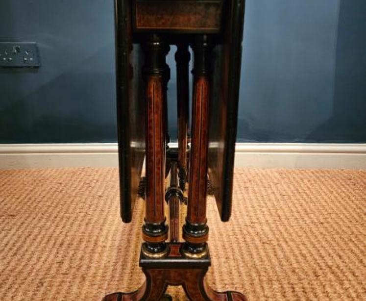 Victorian Amboyna Sutherland Table - Image 2