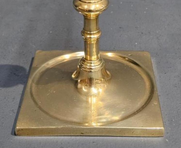 Pair of Late Georgian Brass Candlesticks - Image 2