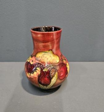 Moorcroft Slipper Orchid Flambé Vase