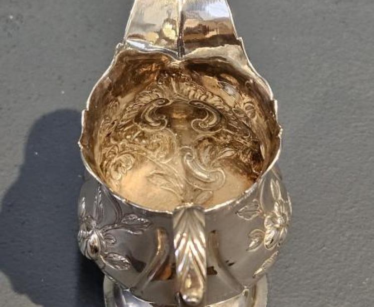 George III Silver Cream Jug - Image 4