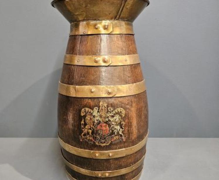 Victorian Brass Bound Spittoon - Image 2