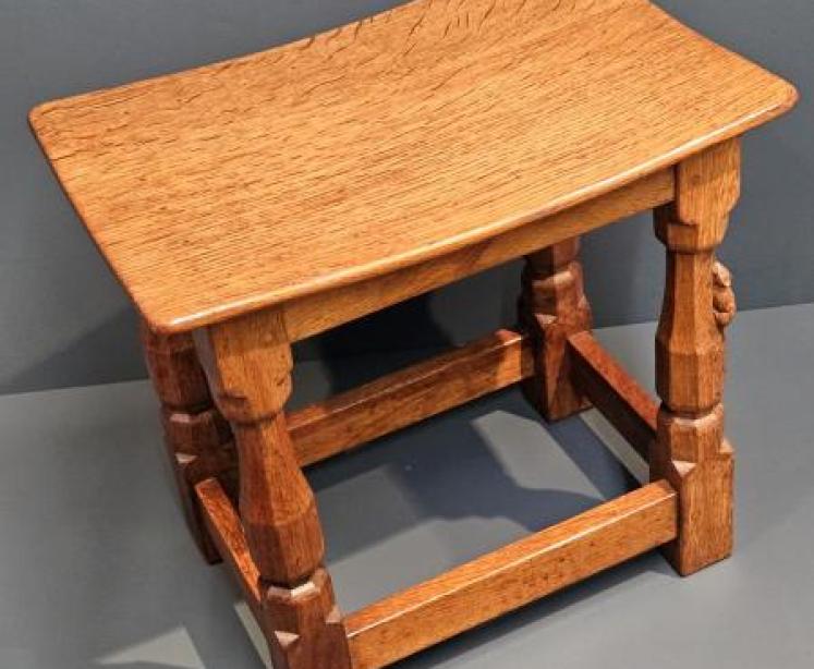Mouseman Dished Top Table - Image 6