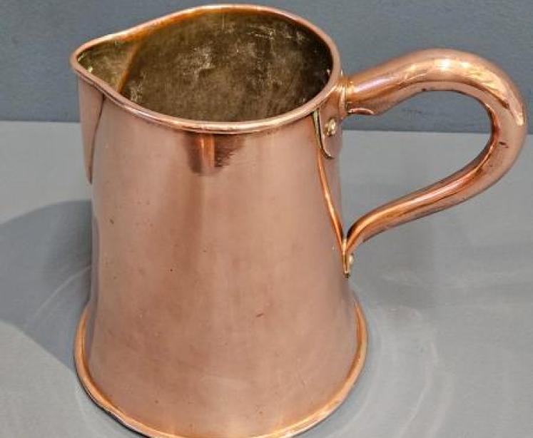 George III Copper Ale Jug - Image 1
