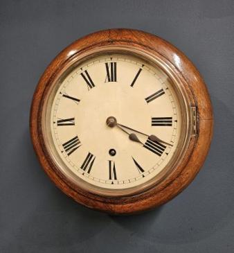 Victorian Oak 8" Dial Clock