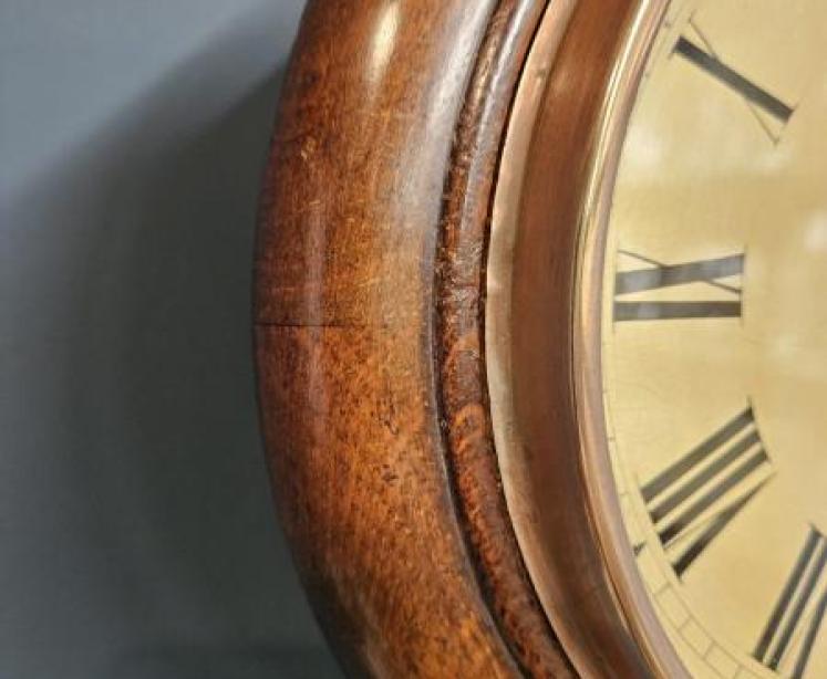 Victorian Oak 8" Dial Clock - Image 3