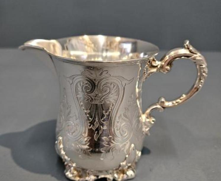 Fine Quality Early Victorian Silver Jug by Bernard - Image 1