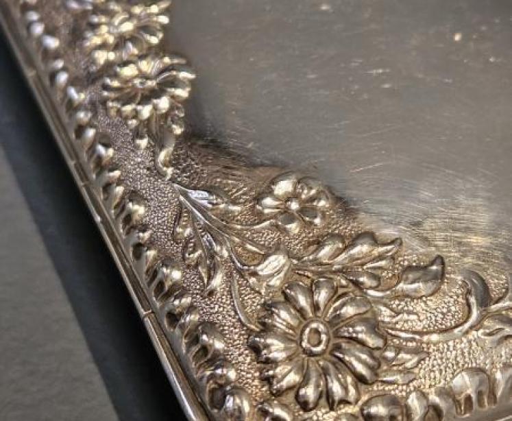 Edwardian Silver Purse with Daisy Design - Image 4