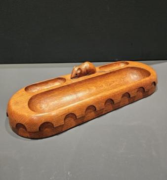 Thompsons of Kilburn Mouseman Desk Tidy and Pen Tray