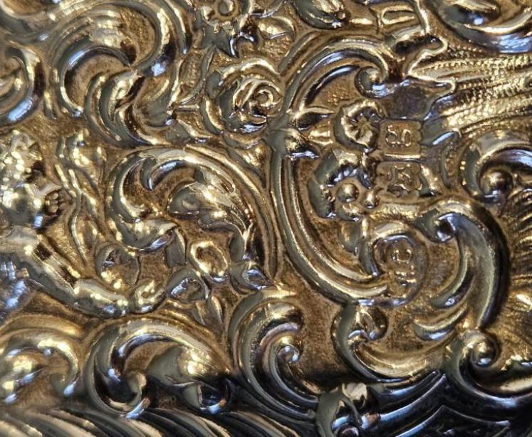 Edwardian Silver Note and Stamp Case with Pencil by William Comyns - Image 6