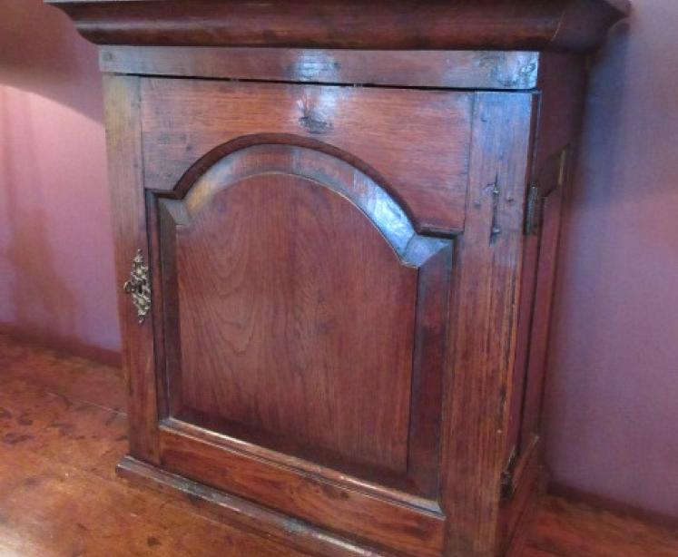 George II Period Oak Spice Cupboard - Image 1