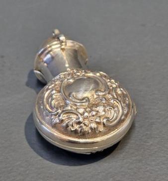 Victorian Silver Miniature Scent Bottle and Case