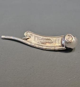 Rare Victorian Silver Bosun's Whistle