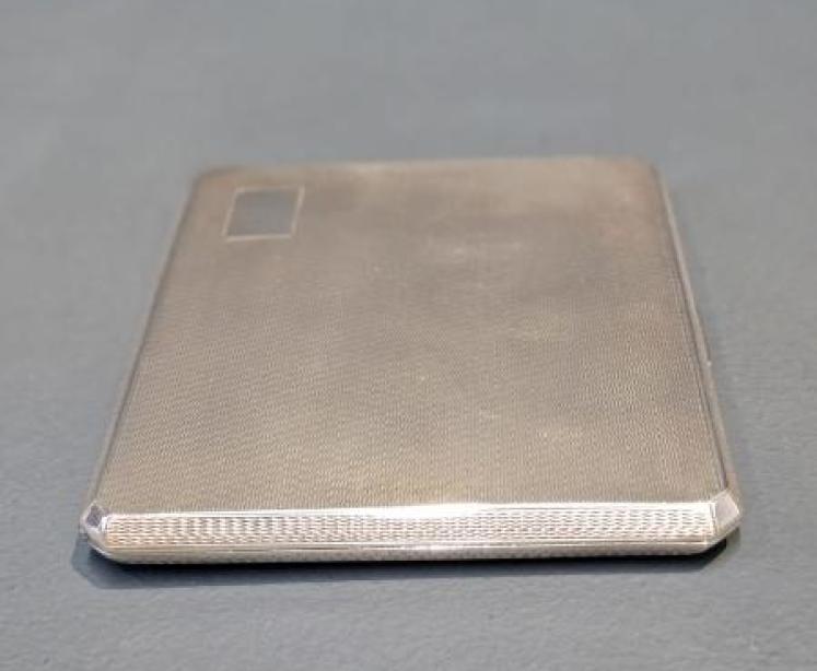 Unusual Engine Turned Inside And Out Silver Cheroot Case - Image 2